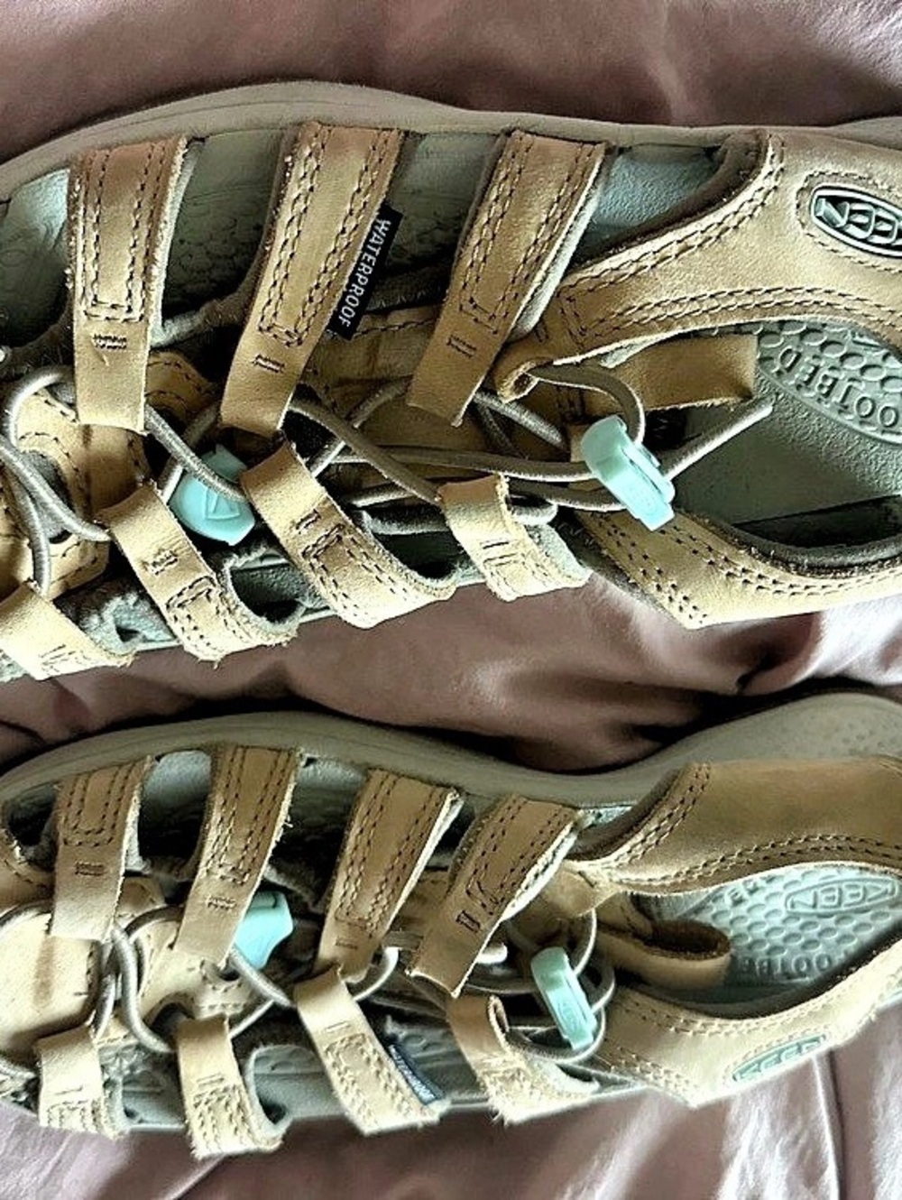 KEEN Astoria West Leather Sandals Brown US 8